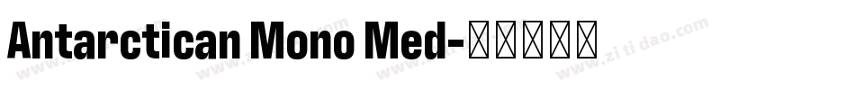 Antarctican Mono Med字体转换